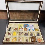 T Thailand Amulet Black Amulet Storage Box Amulet Box Anti-Wood Grain Leather Jewelry Wenwan Storage