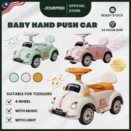Baby Hand Push Car 4 Wheel With Music & Lights Kids Ride On Car Kereta Budak Kanak Kanak