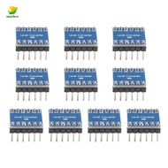 10Pcs 4 Channel IIC  Logic Level Converter Bi-Directional Module 3.3V to 5V Shifter for  (Pack of 10