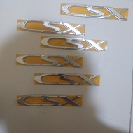 emblem tulisan CSX Daihatsu taruna silver crom