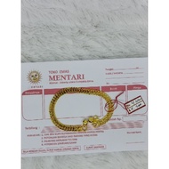 4 gram pure gold Matata bracelet, Free letter and wallet