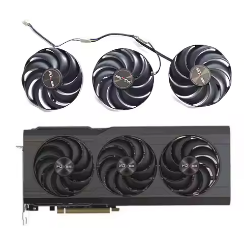 Brand new original 87MM 4PIN FDC10H12D9-C RX 6800XT GPU fan for SAPPhiRE PULSE AMD Radeon RX 6800 68