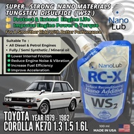 NanoLub RCX WS2 Engine Oil Additive - Toyota Corolla KE70 1.3L 1.5L 1.6L 4AGE ( Year 1979 - 1982 ) 1