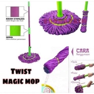 Twist Magic Mop/360 Microfiber Squeeze Swivel Floor Mop Tool