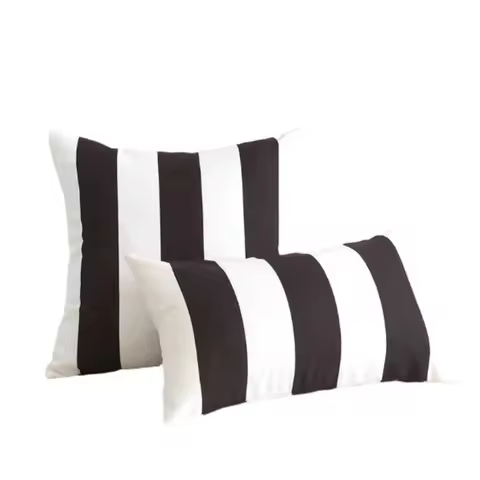 30x50cm 45x45cm Farmhouse Throw Pillow Covers Stripe Black and White Pillow Case Waterproof Outdoor