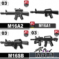 Hot-selling minifigcat Cat Brand Third Party Military Building Blocks Special Forces Minifigure Weap