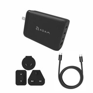 【亞果元素ADAM elements】OMNIA Pro 130 氮化鎵GaN 四孔 130W 旅行萬用電源供應器 插頭