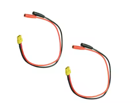 2Pcs 4.0mm Female Banana Connector to XT60 Female Plug Adapter Charge Cable Lead Wire 14awg 20cm/30c