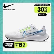 Nike Men's Air Zoom Pegasus 38 Road Running Shoes - White ไนกี้ รองเท้าวิ่งโร้ดรันนิ่งผู้ชาย Air Zoom Pegasus 38 - สีขาว