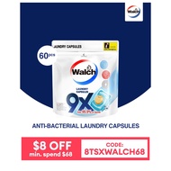 WALCH 9X Anti Bacterial Laundry Capsule Refill Pack 60PCS