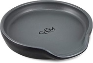 Cole & Mason H822141 Duxford Black/Grey Spoon Rest, Kitchen Organisation, Utensil Holder Rest for Co