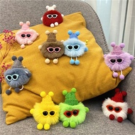 Influencer Briquette Keychain - Cute Cartoon Plush Toy with Pendant and Car Keyring