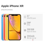 Used lPH0NE XR(6.1") || 64GB/128GB/256GB || AS LIKE NEW 95% ABOVE + FREE GIFTS