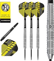 Harrows NX90 90% Tungsten Darts | Darts-Set mit Stahlspitze| 21g, 22g, 23g, 24g, 25g & 26g | Enthält