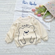Áo dài tay thu đông Cute Bear chất tổ ong cao cấp cho bé trai bé gái mặc đều xinh từ 7-19kg - SUNGMI