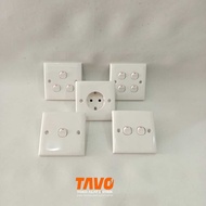 Visalux Clipsal/ Switch 1gang/ Switch 2gang/ 3gang/ 4gang and Socket