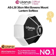 Ulanzi AS-L30 30cm Lantern Softbox Mini Bowens Mount Quick Release Ball L081GBB1 Diffuser Light Modi
