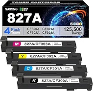 SAIDING Remanufactured Toner Cartridge Replacement for 827A CF300A CF301A CF302A CF303A for HP M880 