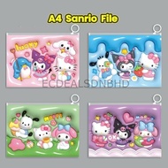 Kartun A4 PVC File Beg Hand Carry File A4 Dokumen Pemegang Fail Peperiksaan