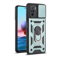 Xiaomi Redmi Note 10 4G/Note 10S/Note 10 Pro/Note 10 Pro Max CaseRUILEAN Slide Camera Lens and Kicks