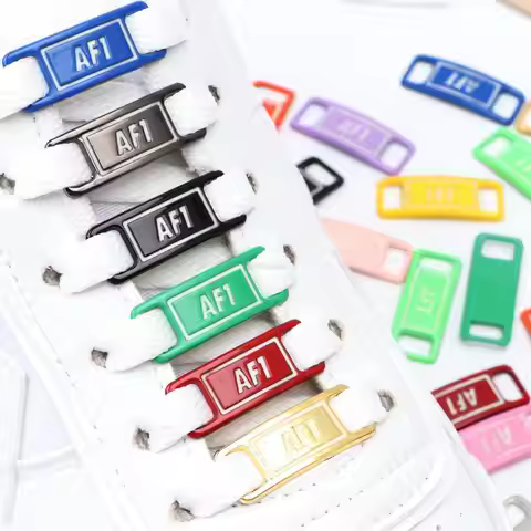 Luminous AF1 Laces Buckle Fashion Shoe Charms Quality Metal Shoelaces Decorations Chapa Air Force on