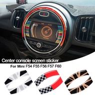 2Pcs/Set For Mini Cooper F54 Clubman F55 F56 F57 F60 Countryman Car Navigation Screen Sticker Car D