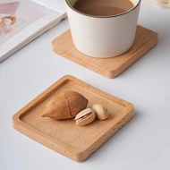 Wooden Cup Coaster Heat Insulation Walnut Wood Coaster Solid Square Round Coaster Cup Placemat