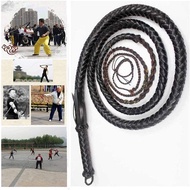 BAIRU Bullwhip Whip Handmade Leather Bull Whip|Elderly Sports Fitness Whip|for Favor Training Sport 