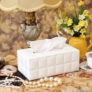 /Leather Face Paper Box (Magnetic Buckle) Diamond Pattern Durable Practical Black White 2 Colors Imi