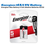 Energizer MAX 9V Battery 9 Volt Alkaline Batteries 6LF22