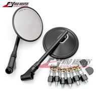 CNC Rear View Mirrors Cafe Racer For Honda CB400 CB750 CB1300 Vesap Piaggio Spring Sprint GTS300 med