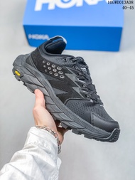 HOKA Men Anacapa Breeze Low Running Shoes - Black / Black