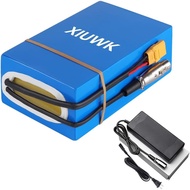 48V 20AH 50A Lithium Battery Pack with Charger, Rechargeable Power Pack - Compatible with Snow Throw