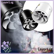 LAYOR1 Mute Exhaust Fan, Super Suction Air Ventilation Exhaust Fan, Multifunctional Pipe Toilet 4'' 6'' Black White Ceiling Booster Household Kitchen