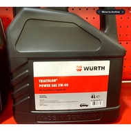 【Hot Sale】Wurth ENGINE OIL TRIATHLON POWER 5W-40 4LTR HC FULLY SYNTHETIC ENGINE OIL