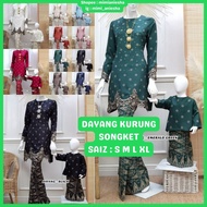 Dayang Kurung Songket Mom and Kids Baju Raya Ibu Anak Kurung Songket Baju Sedondon Baju Kurung Budak