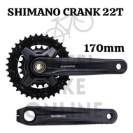 SHIMANO CRANK 22T 36T 170mm SHIMANO CRANKSET SPROCKET MOUNTAIN BIKE BICYCLE MTB GEAR CRANK SPEED