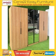 (Free Installation)Wardrobe 6 Doors / Almari Baju