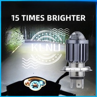 H6 BA20D H4 LED Motorcycle Headlight Bulbs with Lens Scooter Fog Lights H4 LED