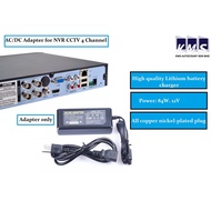 AC/DC Adapter for NVR CCTV 4 Channel