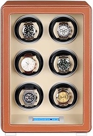 Fashoin Leather Watch Winders Storage Box Watch Winder Automatic Watch Winder Box Watches Cases Watches Boxes Winders Display Storage Yellow