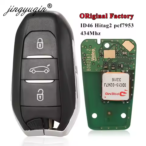 jingyuqin for Citroen DS4 DS5 433MHz 4A-Hitag-AES ID46 Hitag2 Chip Smart Keyless Go VA2 HU83 Remote 