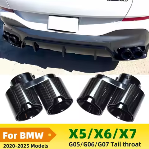 For BMW X5 X6 X7 Muffler 2020-2025 Model G05 G06 G07 Exhaust Pipe Tailpipe Upgrade Four Out Tip Nozz