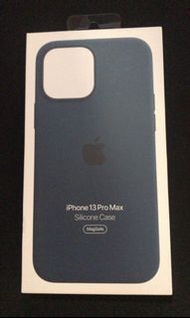 Apple 原廠 全新 iPhone 13 pro Max 深藍色 矽膠套末開封原封