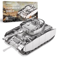 Piececool Metal 3D Puzzles for Adults 1:48 Panzer IV Tanks H Model Kits Christmas Birthday Gifts for