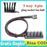 4-pin PWM Fan Power Splitter Extension Cable 5-Port