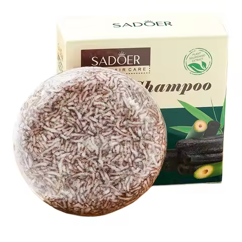 Bamboo Charcoal Shampoo Soap Anti Dandruff Anti Itching Deep Cleansing Hair Soap Lightening Strength