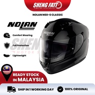 NOLAN N60-6 Classic Full Face Helmet Motor Visor Topi Keledar Keselamatan Full Face Superbike SIRIM 