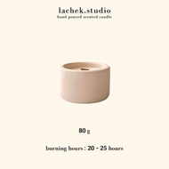LACHEK | Scented Candle Pink Concrete Jar Handpoured Colorful Lilin Wangi Aroma Candle Gift Set 80g【 READY STOCK 】香薰蜡烛
