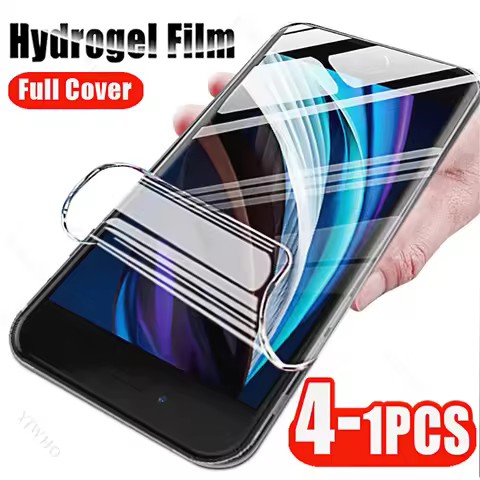 4-1pcs for Apple Iphone 8 7 6 6s Plus SE 2020 2022 Screen Protector Full Glue Hydrogel Film for Ipho